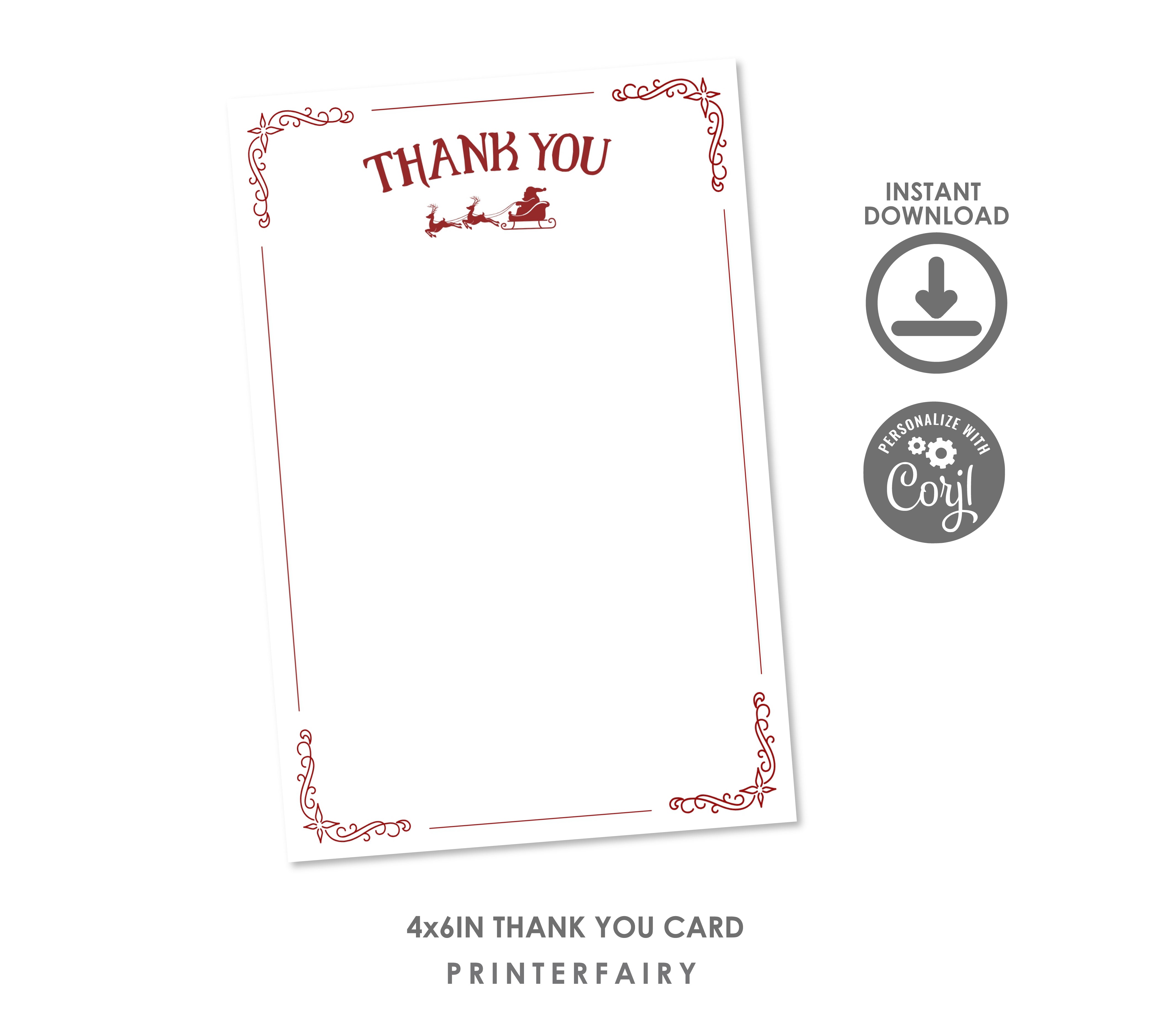 Christmas Thank You Cards