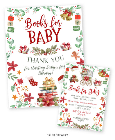 Santa Baby Shower Books for Baby