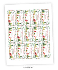 Editable Santa Mailing Address Label