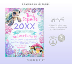 Sea Turtle Time Capsule