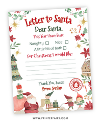 BUNDLE Printable Letters to Santa