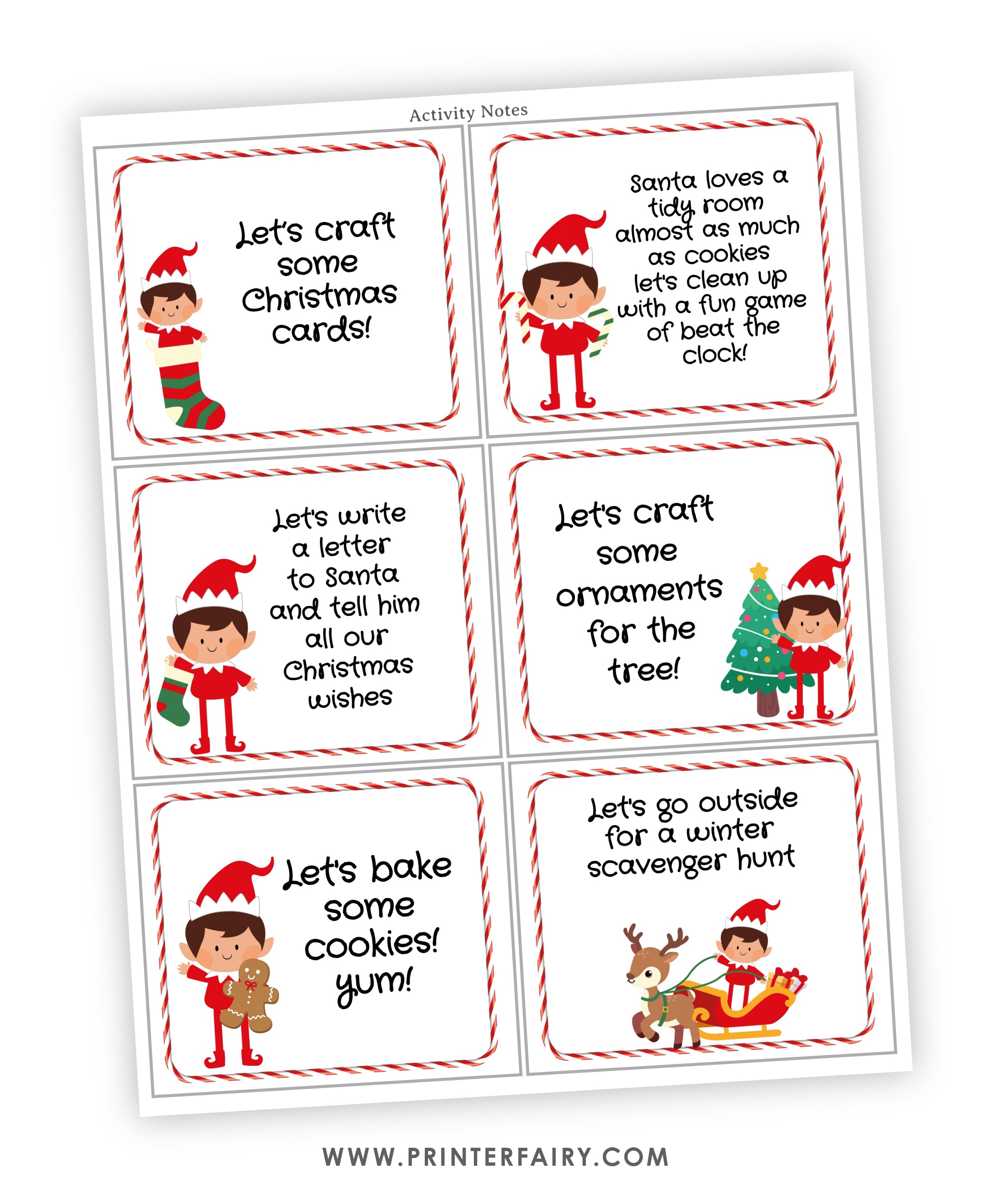 Christmas Elf Notes