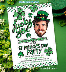 St. Patrick's Day Party Invitation with Photo