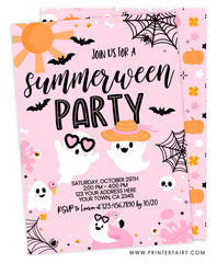 Summerween Halloween Party Invitation