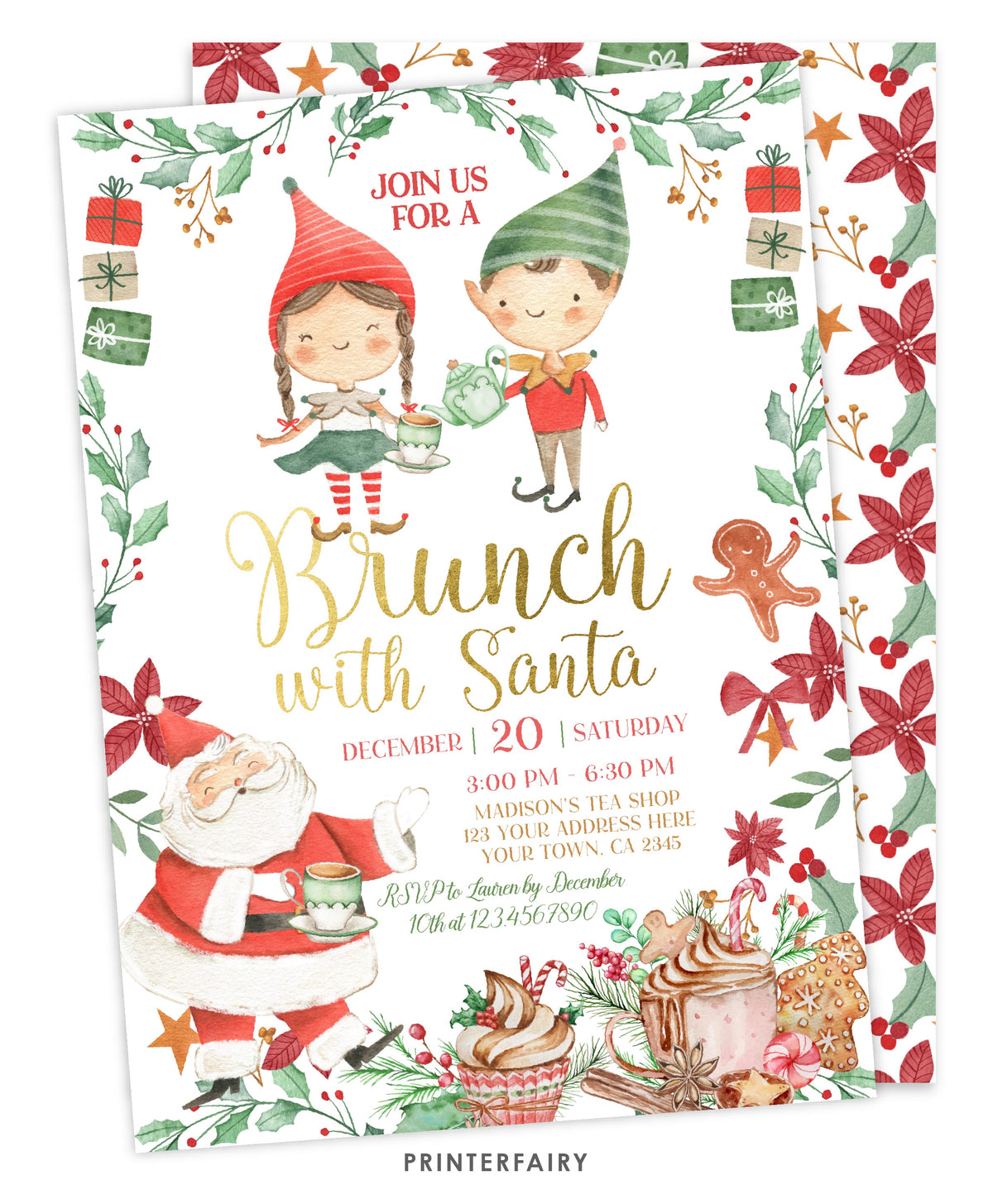 Brunch with Santa Invite