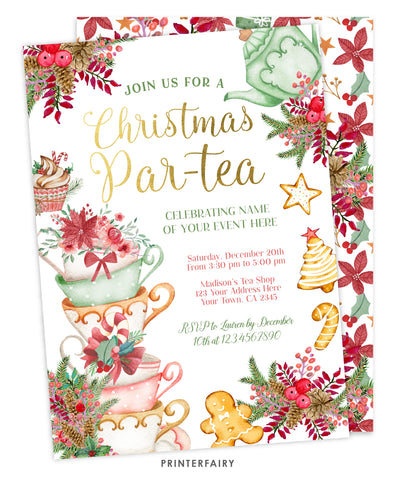 Christmas Par-Tea Invitation