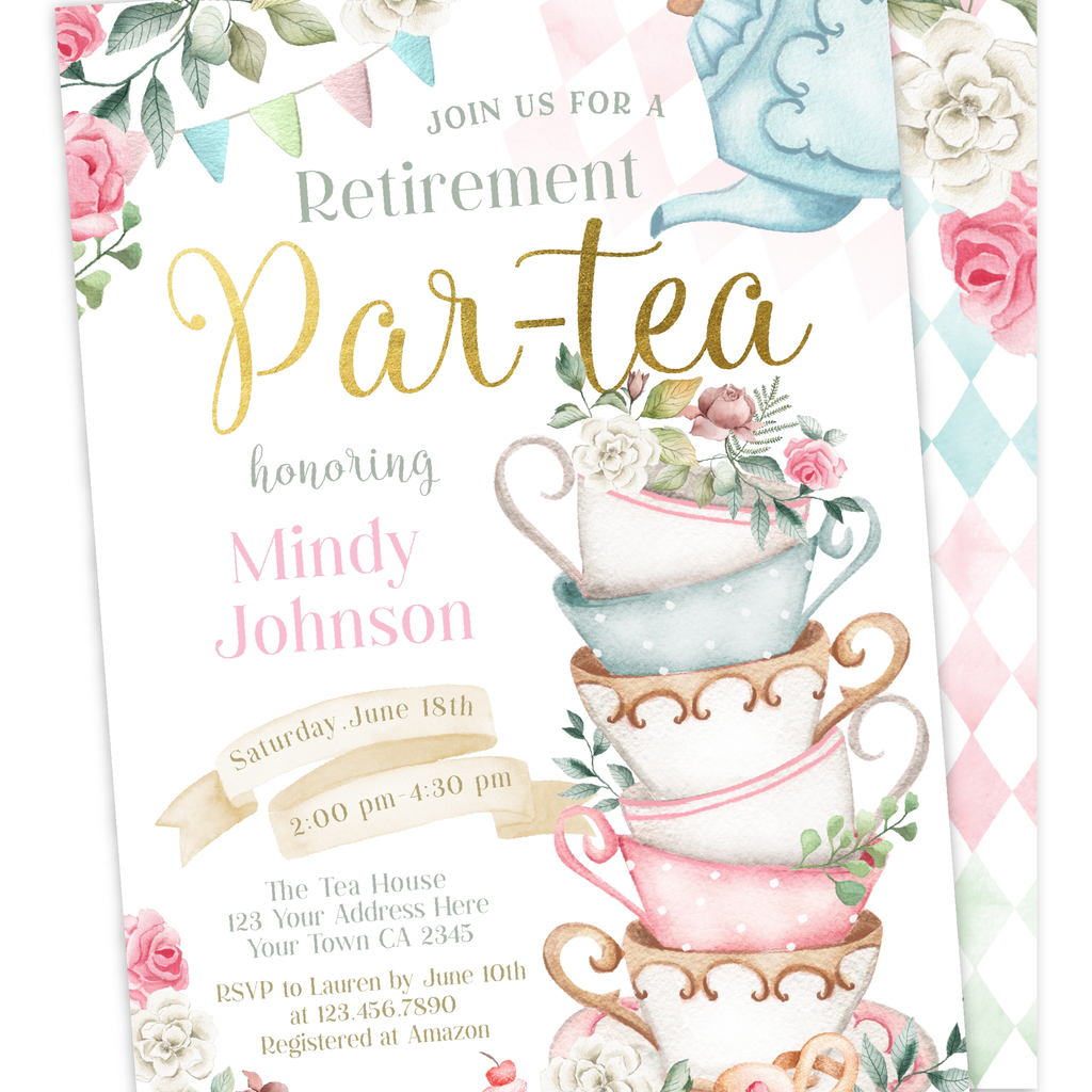 Time for Tea Retirement Party – PrinterFairy