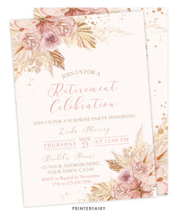 Thanksgiving Retirement Party Invitation