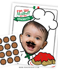 Trattoria Pin the Meatballs game