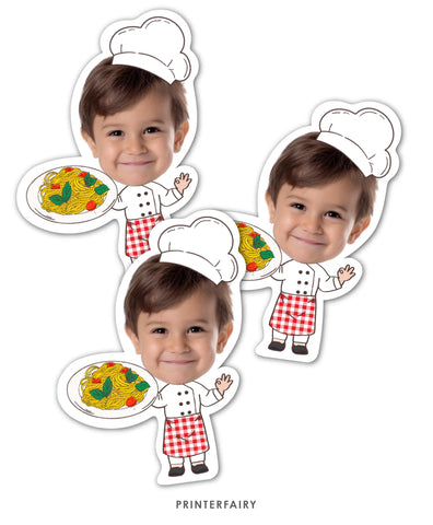 Italian Party Editable Toppers with Photo
