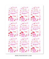 Valentine's Day Printable Tag for Goldfish Crackers