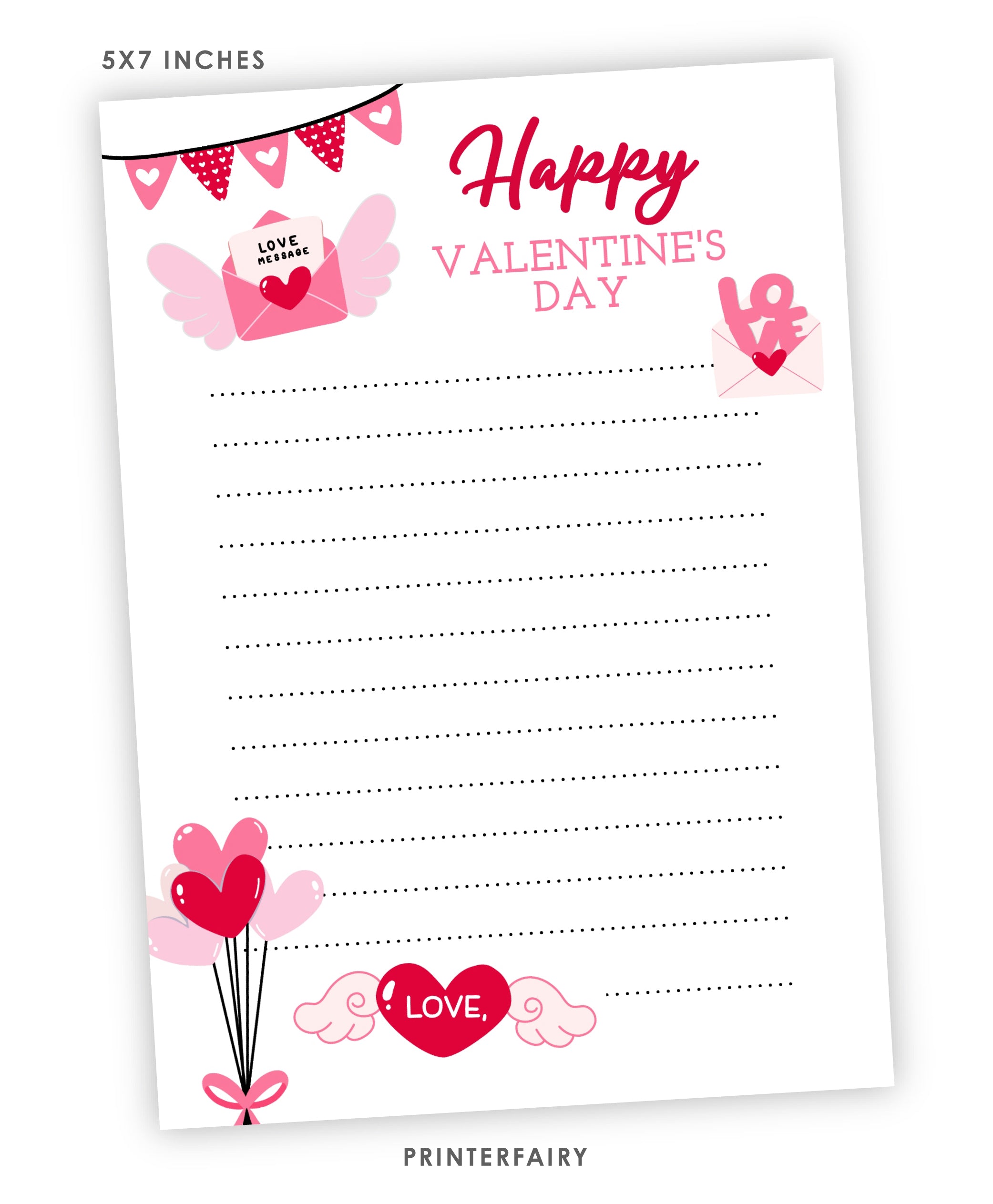 Valentine's Love Letter Template