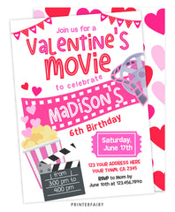Valentine's Movie Night Invitation