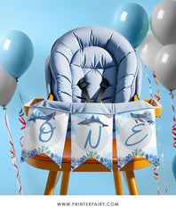 Whales First Birthday Party Banner