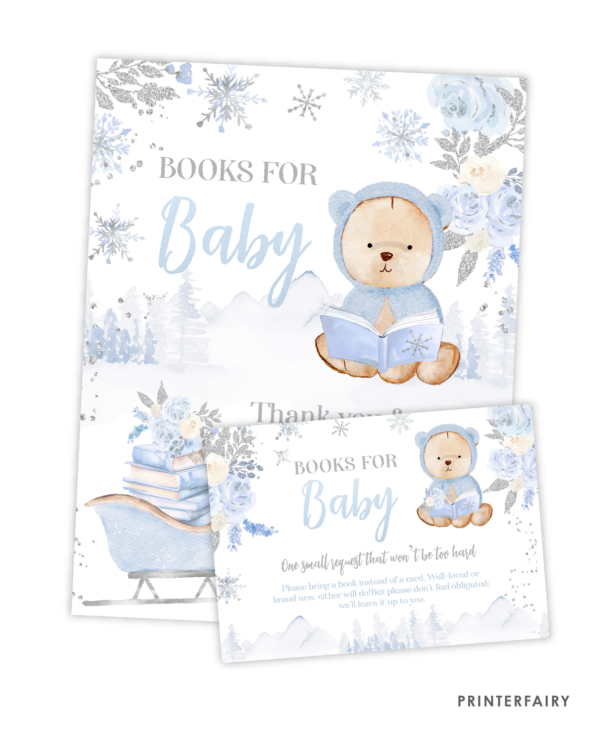 Winter Bear Baby Shower Books for Baby