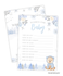 Winter Bear Baby Shower Wishes For Baby