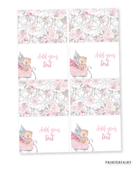 Winter Bear Baby Shower Food Tents