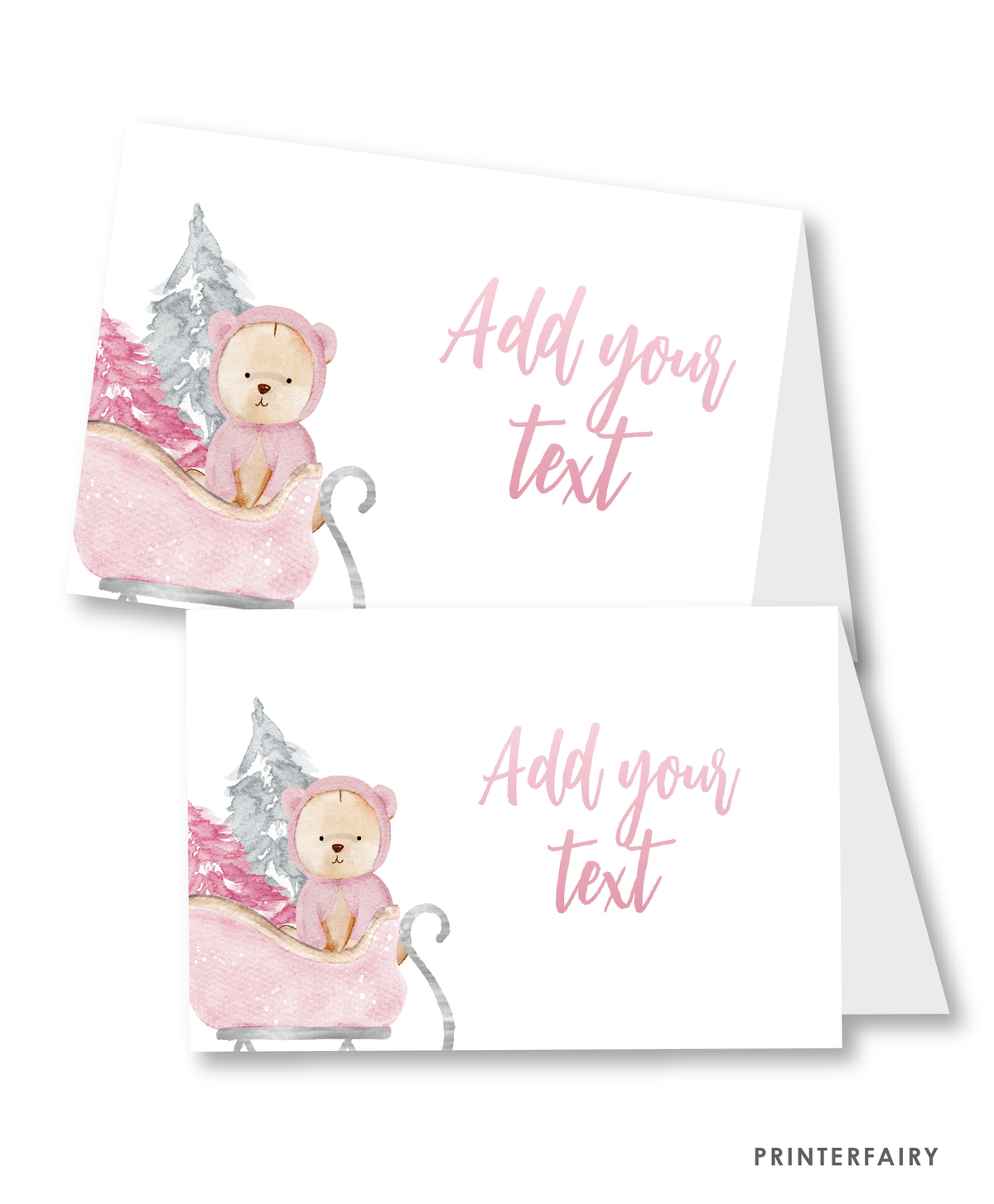 Winter Bear Baby Shower Food Tents