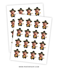 Baby Mariachi Fiesta Toppers with Photo