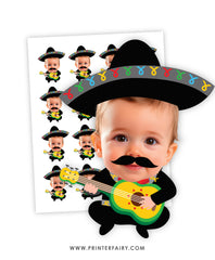 Baby Mariachi Fiesta Toppers with Photo