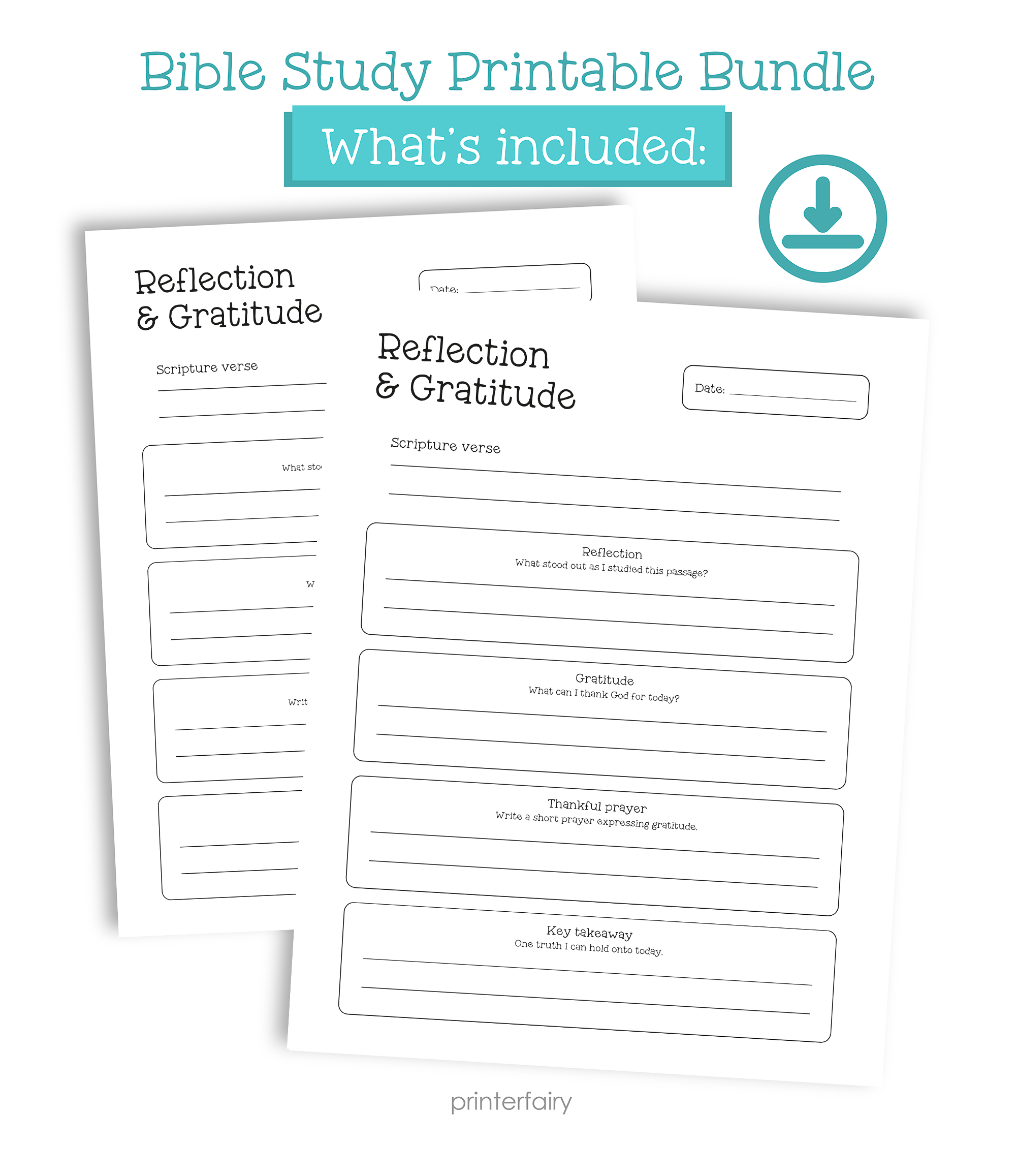Bible Study Journal Printable Bundle
