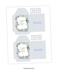Bridgerton Tea Box and Tea Bag Envelopes