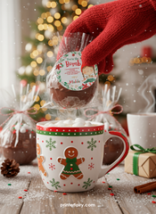 Hot Cocoa Bomb Label Sticker Template