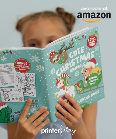 Cute Christmas Animals Coloring Book