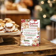 christmas market flyer template