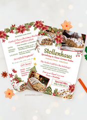 Christmas Market Flyer Template for Bakers