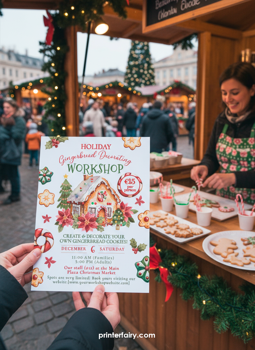 Christmas Workshop Flyer Template
