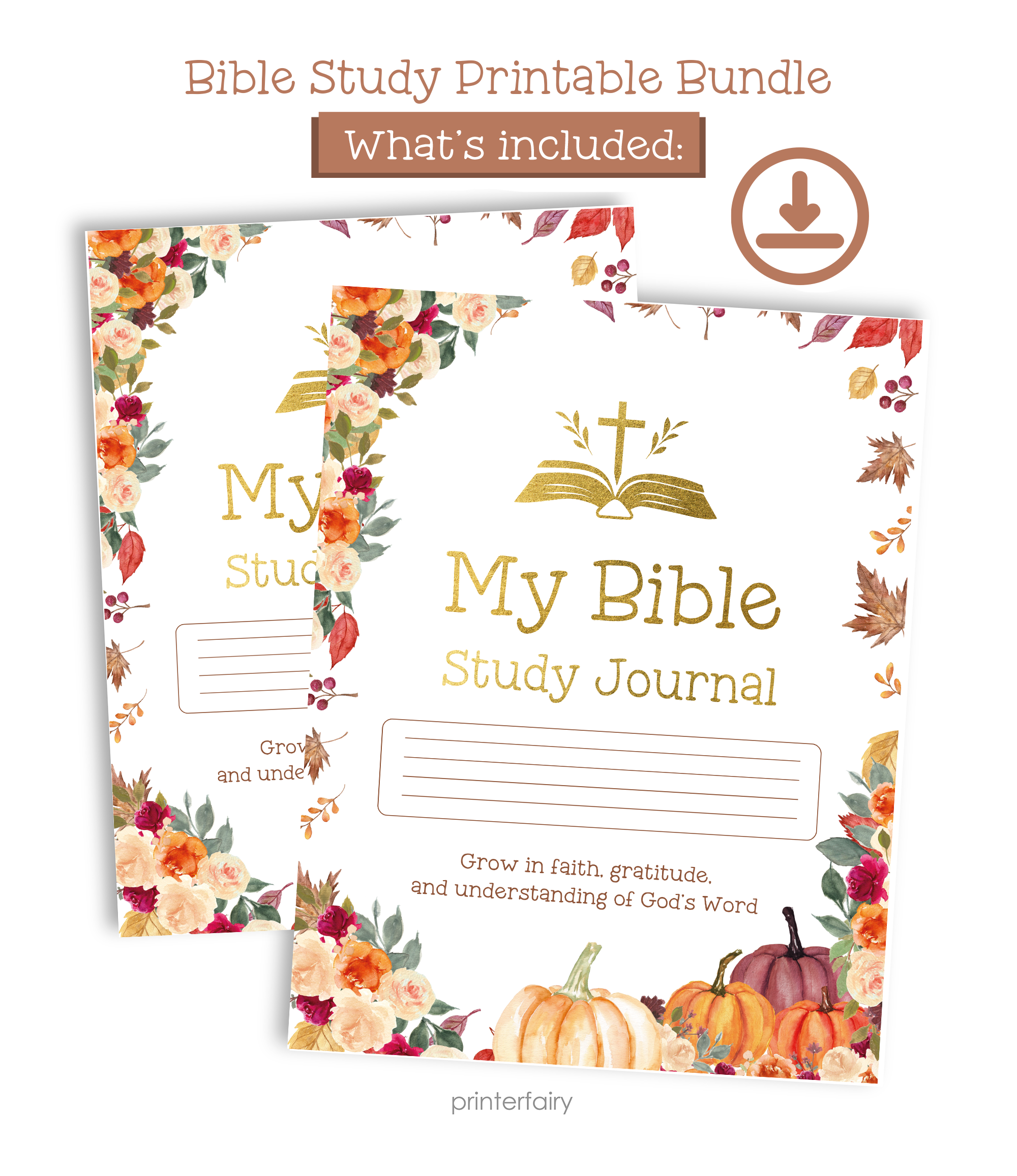 Thanksgiving Bible Study Journal Printable Bundle