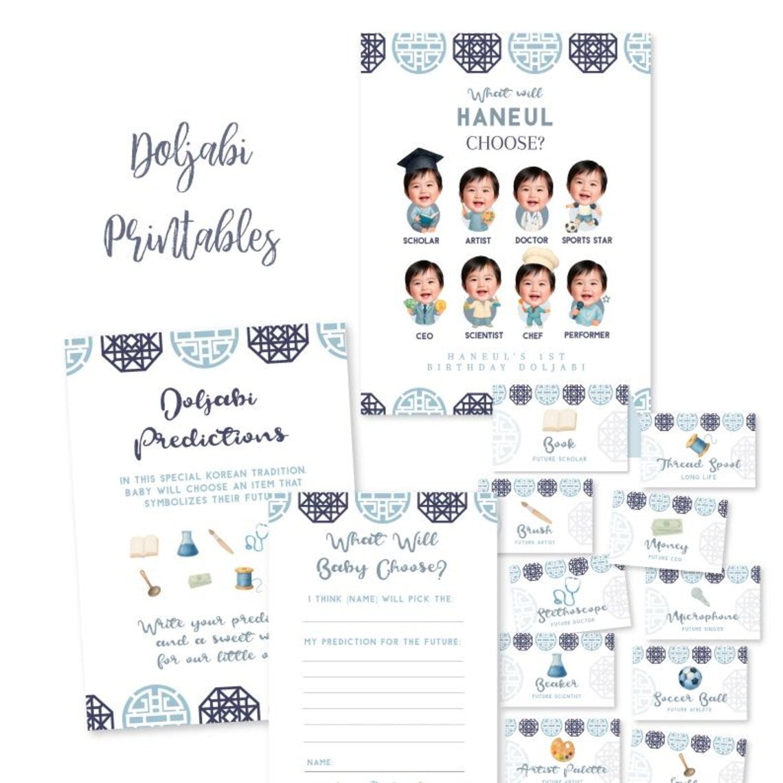Doljanchi & Doljabi Boy Birthday Party Bundle