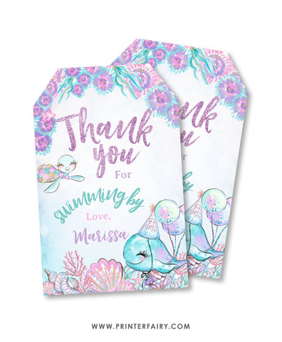 Under The Sea Favor Tags