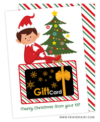 elf printable gift card template