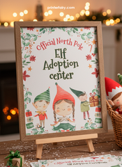 Elf Adoption Printable Set