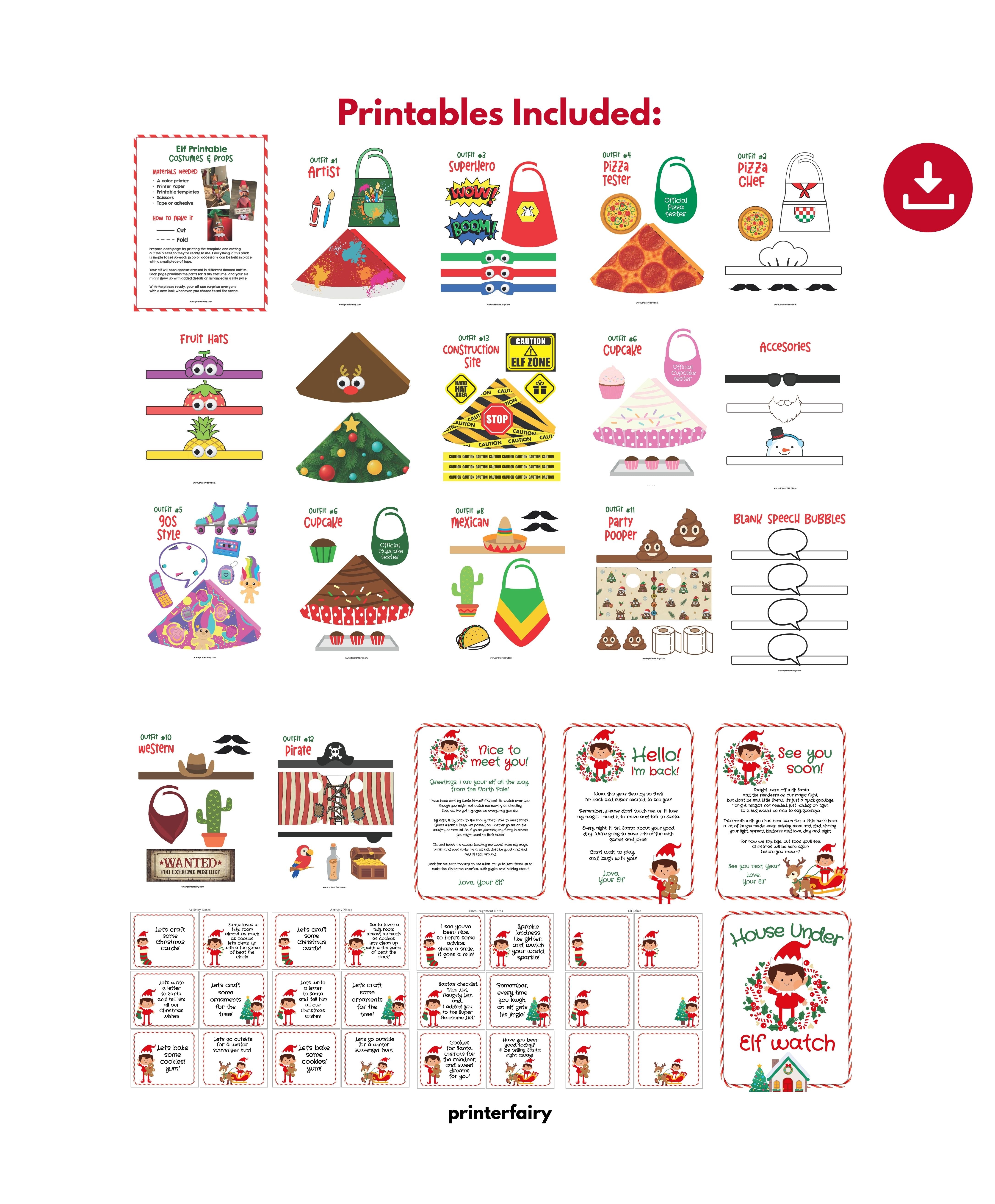 Elf on the Shelf Printable Kit