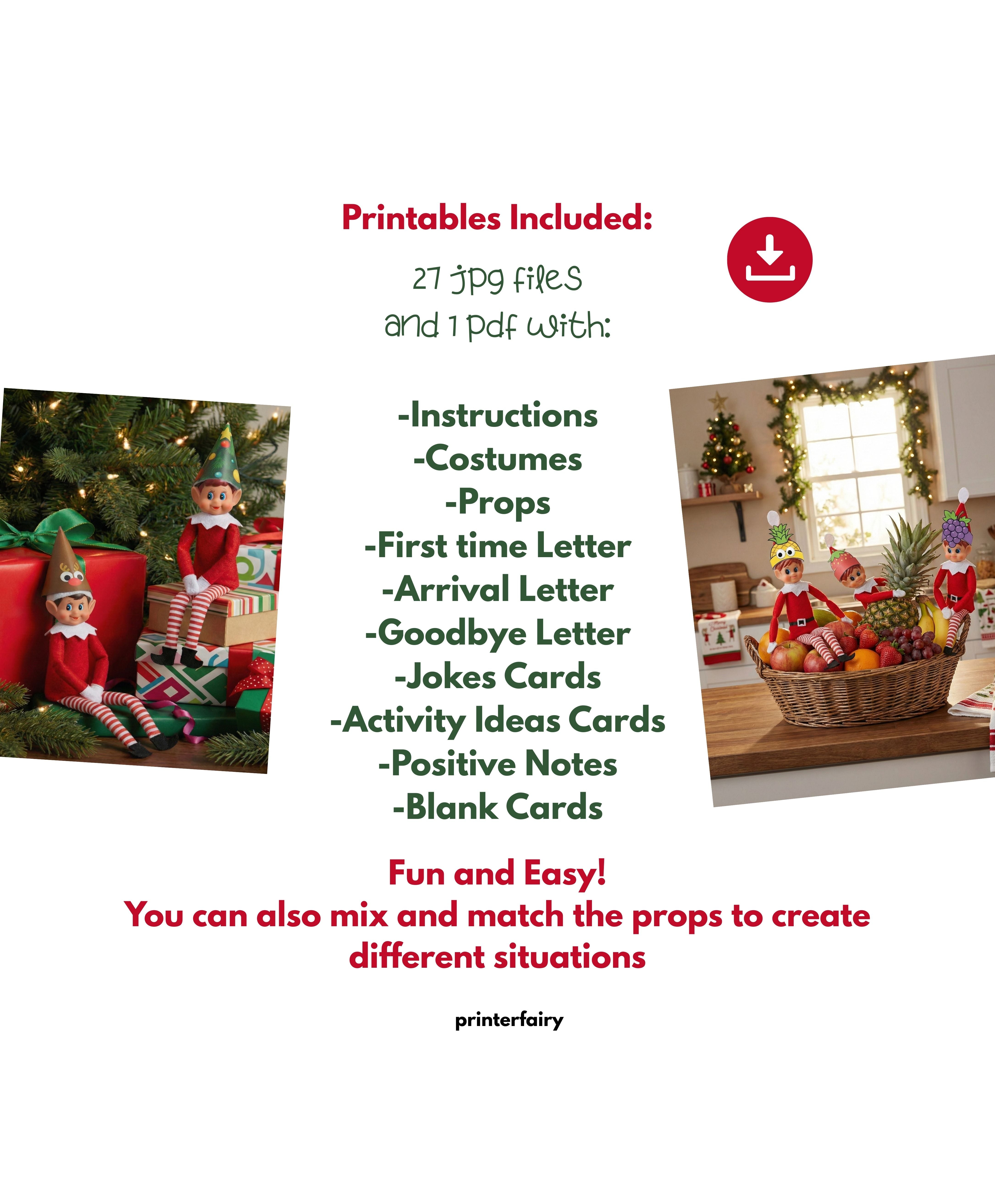 Elf on the Shelf Printable Kit