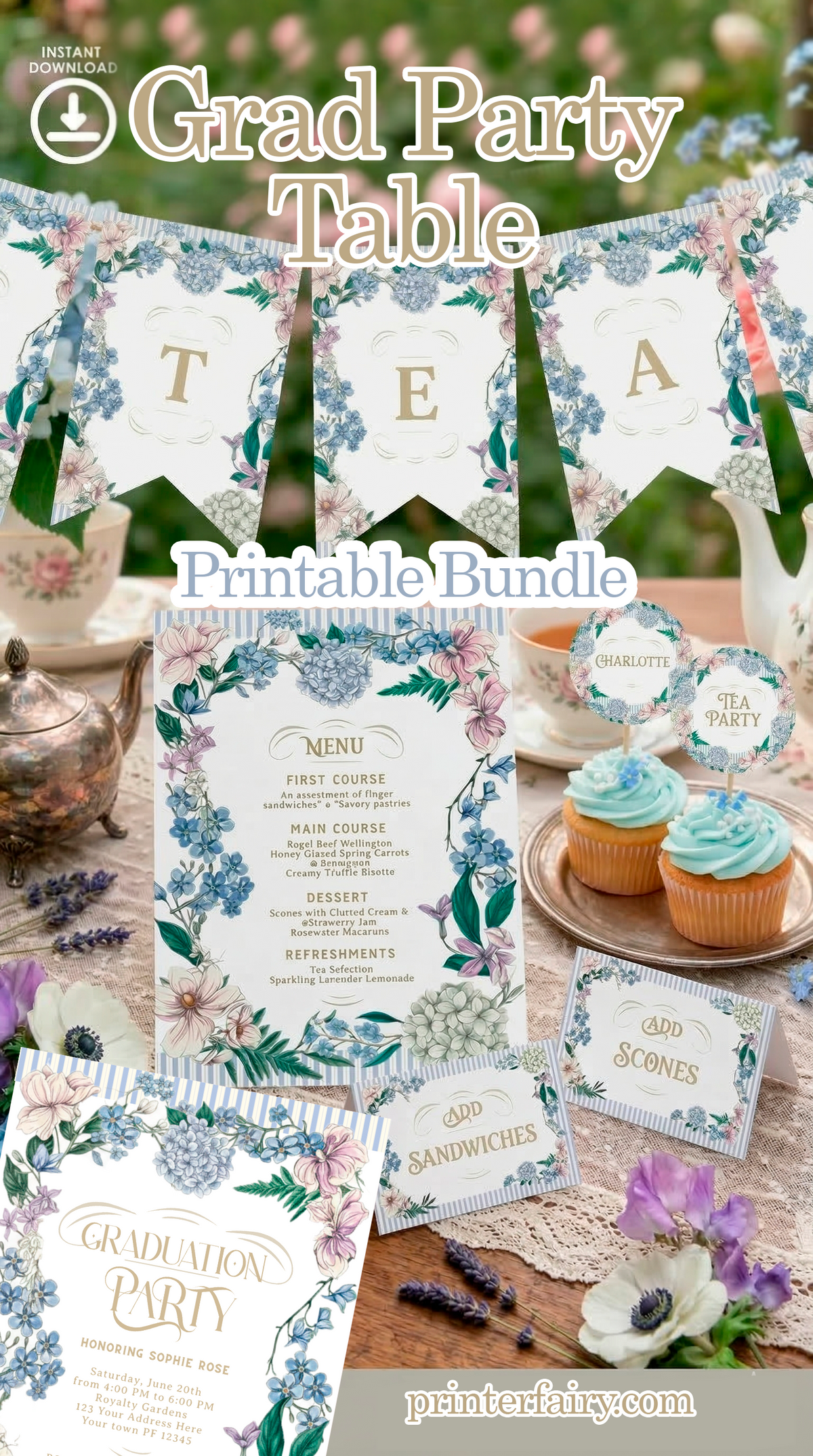 Bridgerton Grad Party Table Bundle