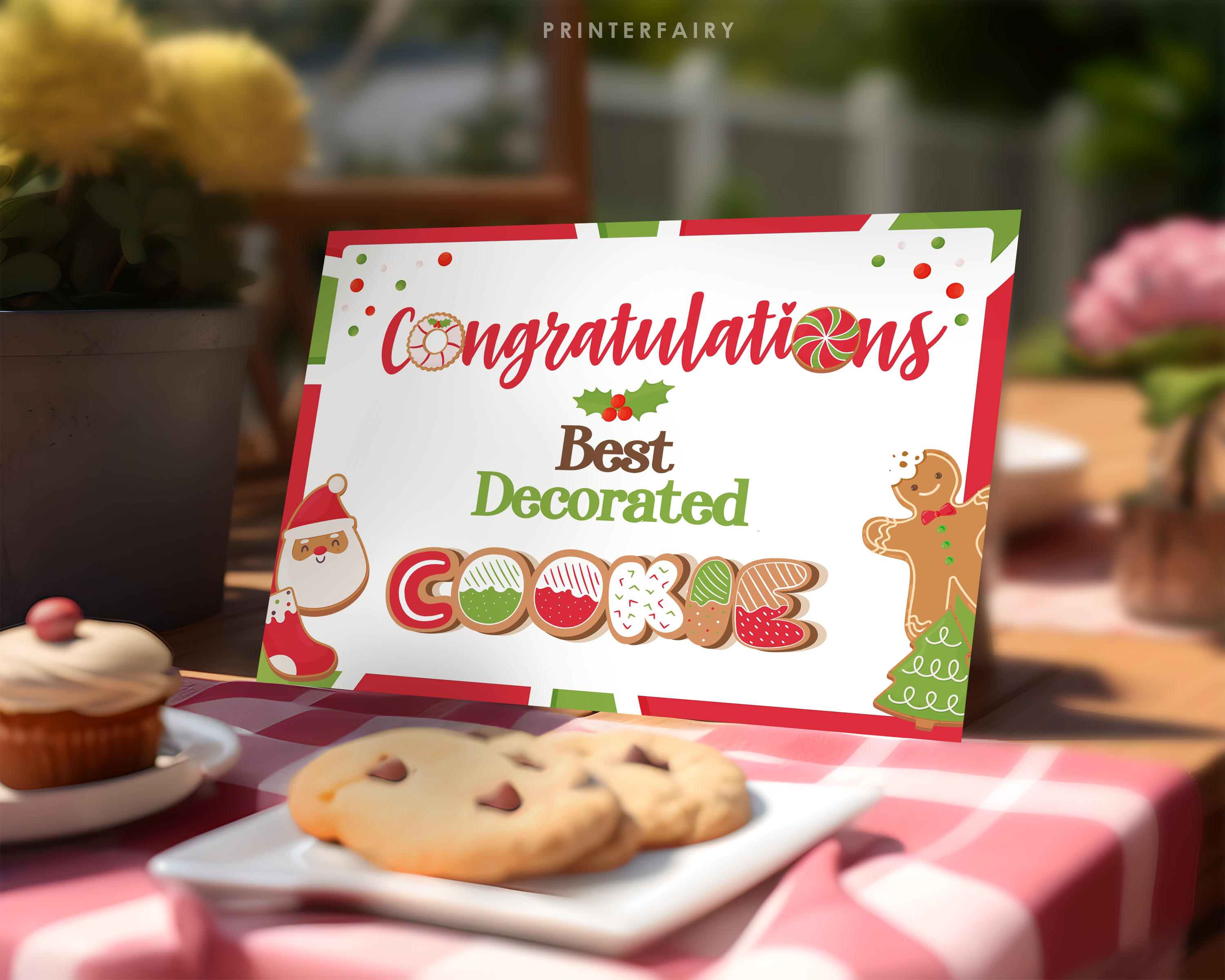 Cookie Contest Prize Certificate