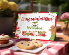 Cookie Contest Prize Certificate