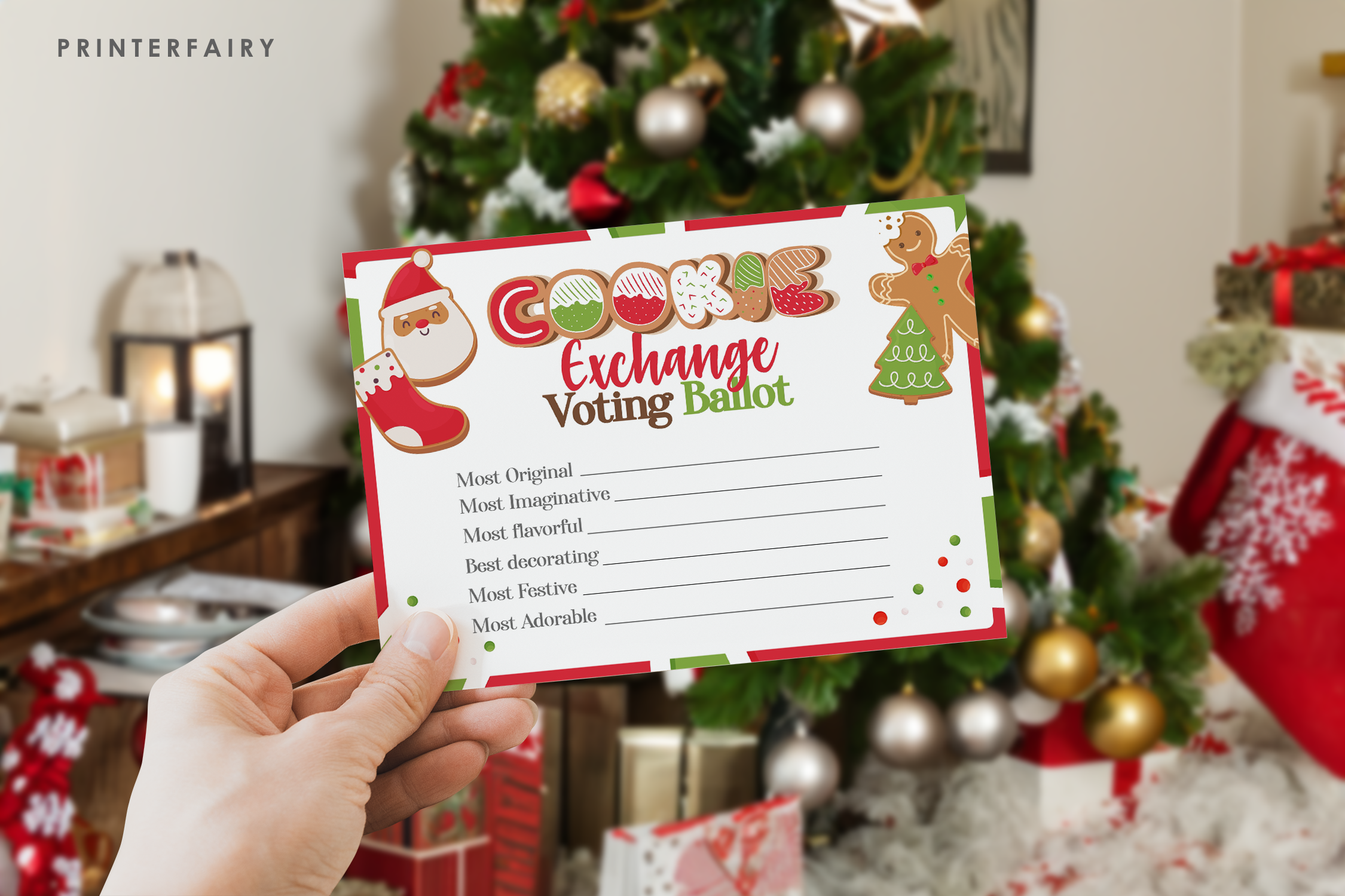 Christmas Cookie Contest Voting Ballot