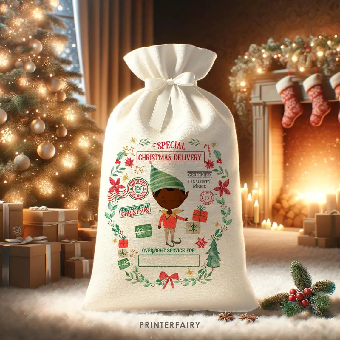 DIGITAL - Santa Sack Personalized Design