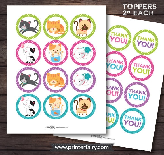 Matching Toppers or Stickers
