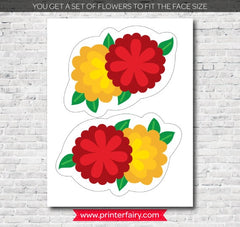Personalized Fiesta Pin the Flowers Game, Mexican Birthday (Digital)