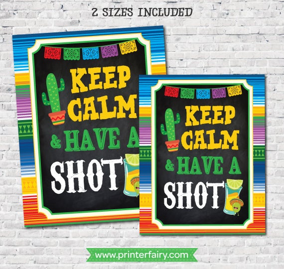 Fiesta Sign Package, Mexican Birthday Party Decorations, Fiesta Baby Shower, Instant Download