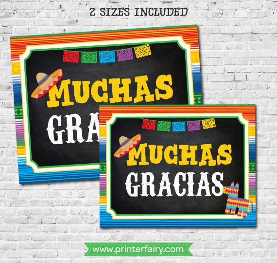 Fiesta Sign Package, Mexican Birthday Party Decorations, Fiesta Baby Shower, Instant Download