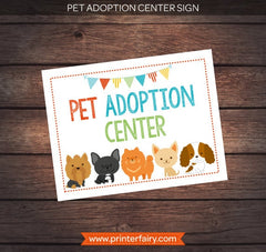 Puppy Adoption Birthday Party Package, 7 Printables (Digital Download)