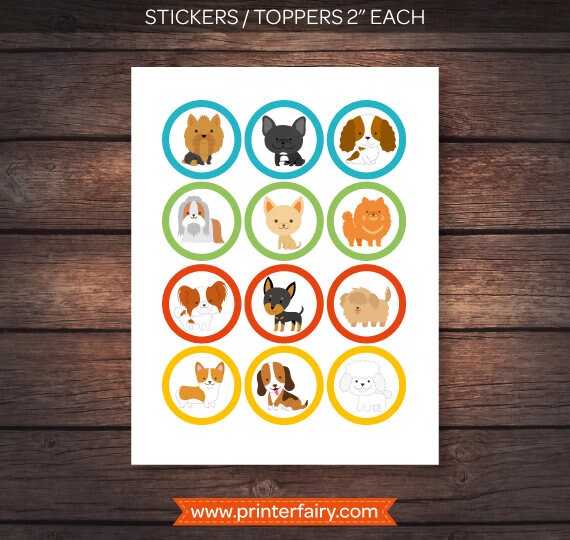 Puppy Adoption Birthday Party Package, 7 Printables (Digital Download)