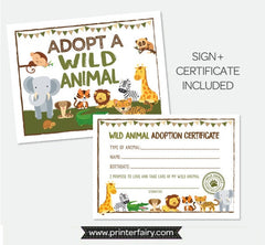 Safari Birthday Party Decorations Bundle (Digital Download)